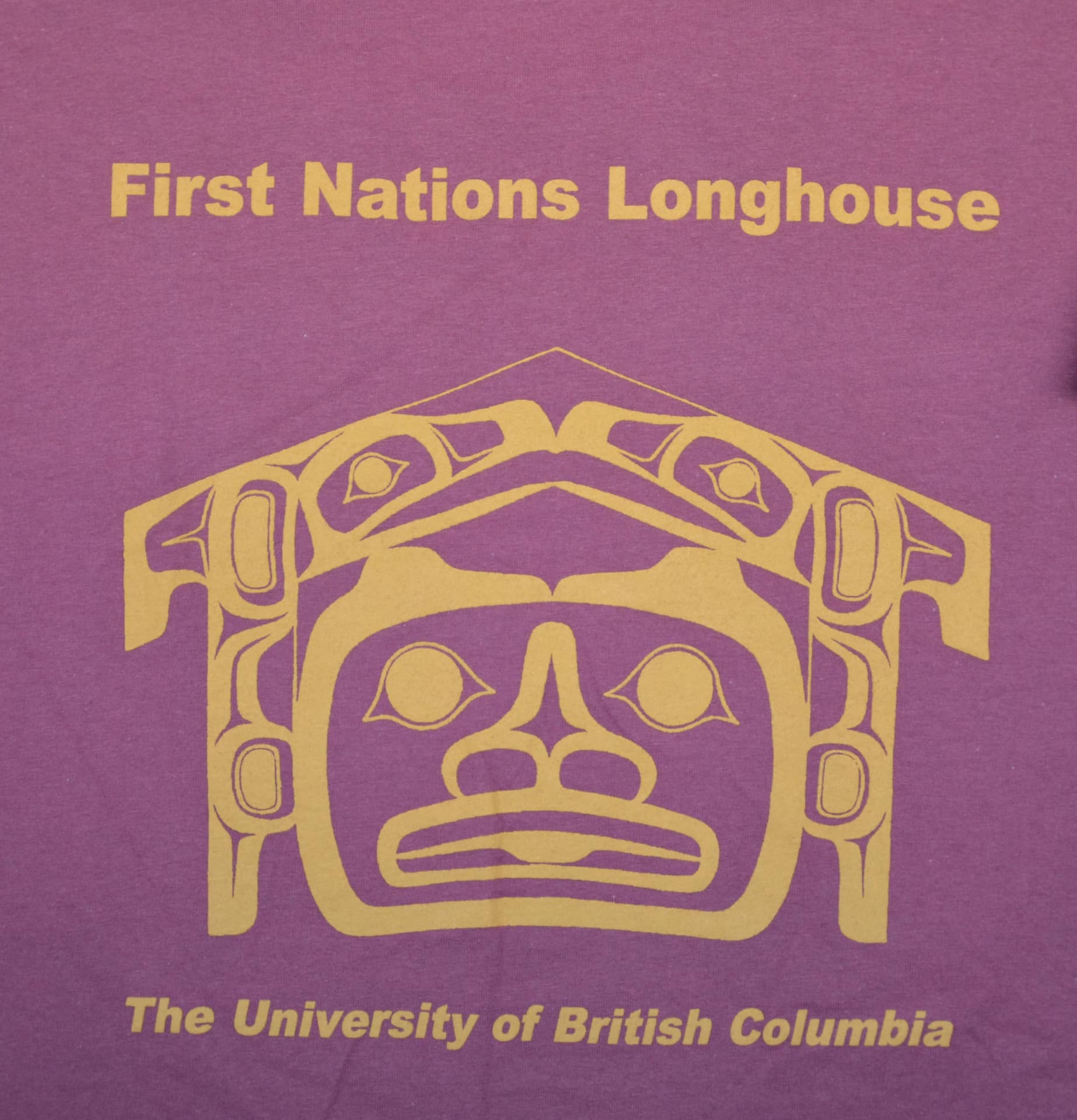 First Nations Longhouse shirt featuring traditional patterns and colors, symbolizing cultural heritage and community.